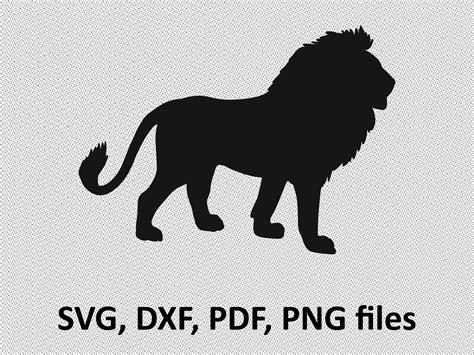 Drawing Illustration Art Collectibles Digital Lion Silhouette Svg