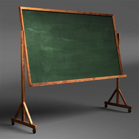 Classroom Chalkboard Obj