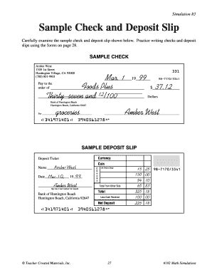 A deposit slip is a form supplied by a bank for a depositor to fill out, designed to document in categories the items included in the deposit transaction. 13 Printable deposit slip sample Forms and Templates - Fillable Samples in PDF, Word to Download ...
