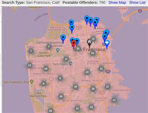 Sex Offenders In San Francisco Halloween Safety Map 2019 San