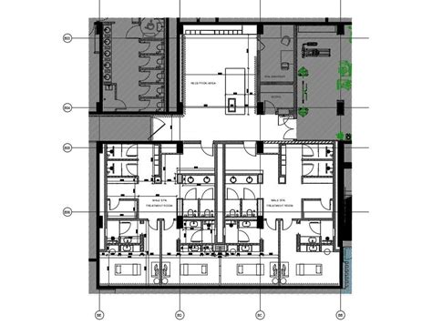 SPA Hotel Ground Floor Plan Design Is Given In This AutoCAD Drawing Download AutoCAD DWG File