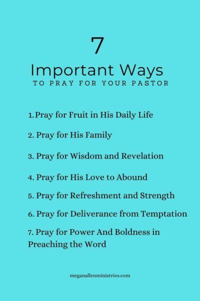 The Importance Of Praying For Your Pastor Megan Allen Ministries