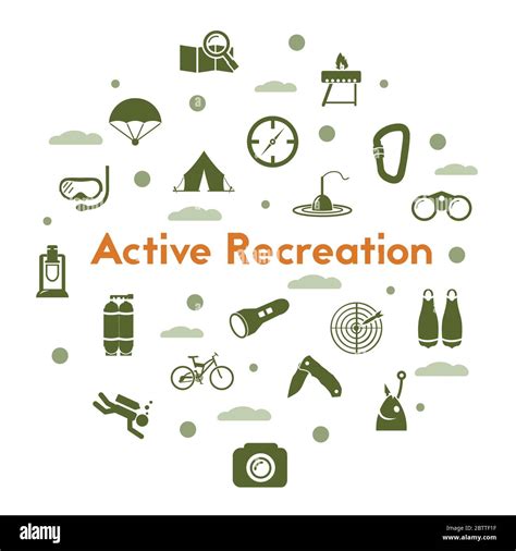 Outdoor Activities Icons Stock Vector Image And Art Alamy