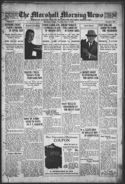 The Marshall Morning News (Marshall, Tex.), Vol. 3, No. 201, Ed. 1