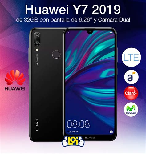 Huawei Y7 2019 32gb 3gb Cám Dual Estuche Gtía Oficial Loi Us 197