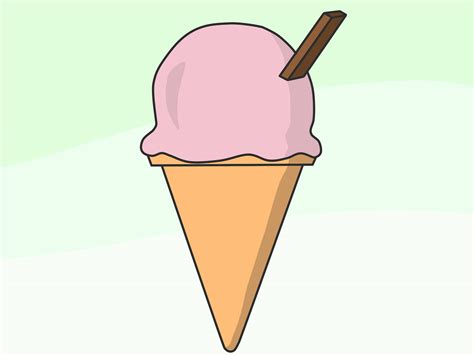 How To Draw A Simple Ice Cream Cone 11 Steps With Pictures