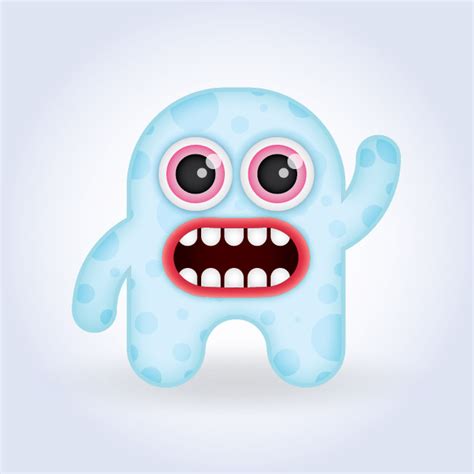 Create A Cute Baby Monster Character In Illustrator