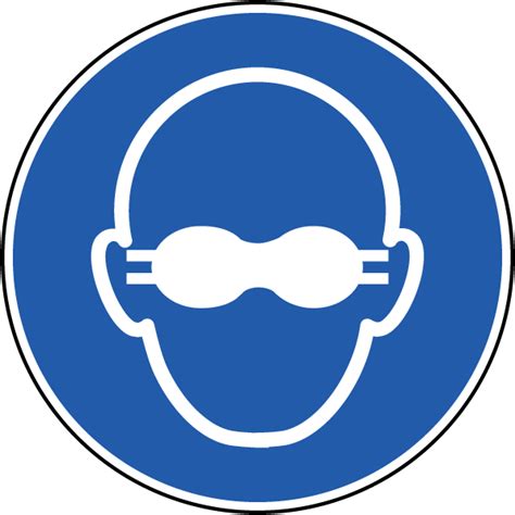 Mandatory Wear Eye Protection Label Iso Veteran Safety Solutions