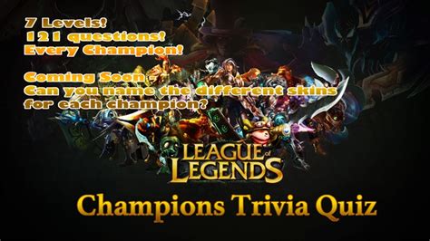 Trivia For League Of Legends Fans Free Quiz To Name All Lol Champions