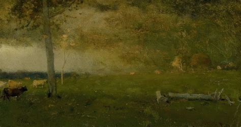 Landscape Cattle In Storm By George Inness Artvee