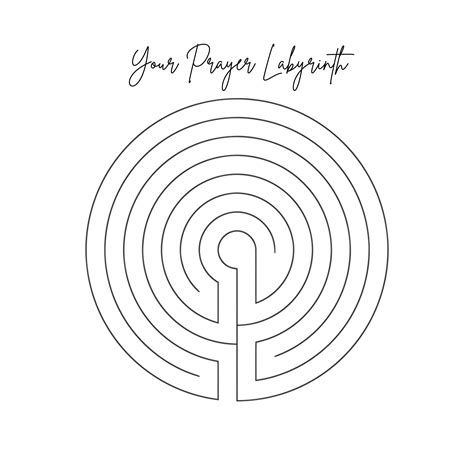 Digital Prayer Labyrinth Finger Labyrinth Prayer Instant Download Etsy