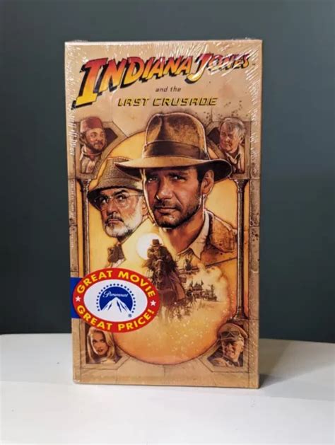 Indiana Jones And The Last Crusade Vhs New Sealed Watermark