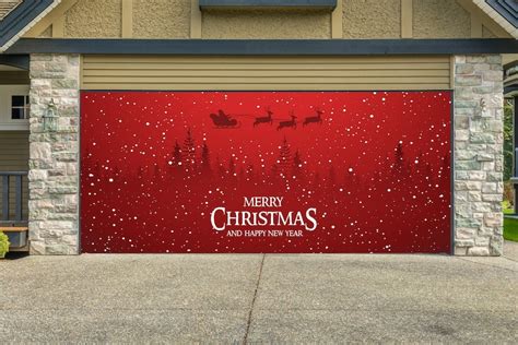 Reusable Christmas Garage Door Mural Christmas Outdoor Etsy