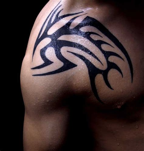 Polynesian tribal tattoos on shoulder and chest. 69 Traditional Tribal Shoulder Tattoos