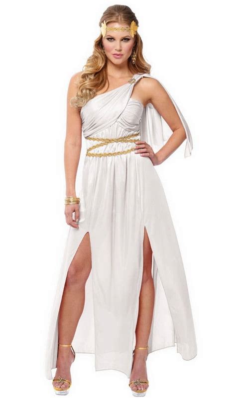 Spooktacular Creations Adult Women Ancient Roman Empress Costume Toga Costume Greek Goddess