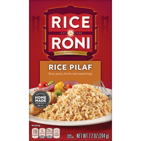 Rice A Roni Rice Pasta Mix Rice Pilaf 7 2 Oz Box Walmart Com