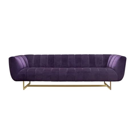 Chelsea Sofa Purple Glam Party Rentals