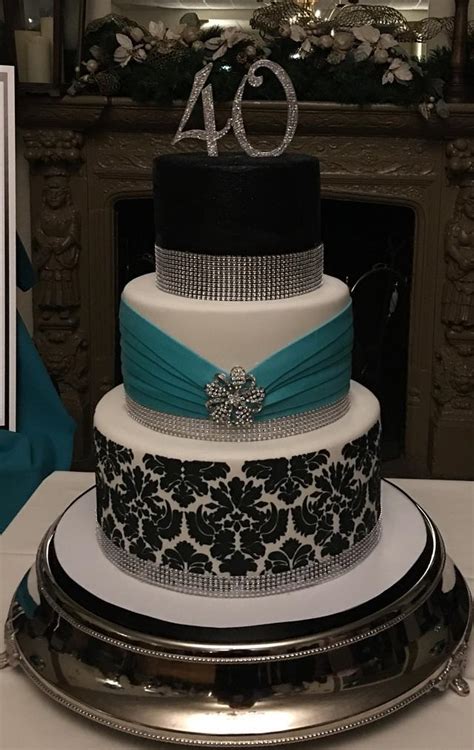 Here there are, bling 40th birthday cakes, captivate collection which we sure that will give some ideas for us. 40th Birthday Cake - cake by Dani - CakesDecor