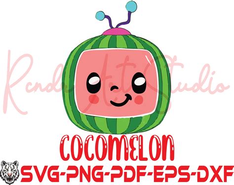 Cocomelon Svg Cocomelon Silhouette Cut Files Watermelon Etsy Finland