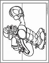 Baseball Coloring Pages Catcher Printable Print Colorwithfuzzy sketch template