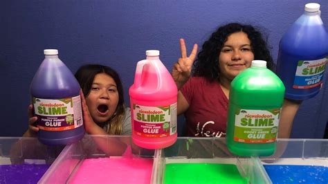 New Crazy Art Nickelodeon Slime Glue Gallons Making Four Gallons Of