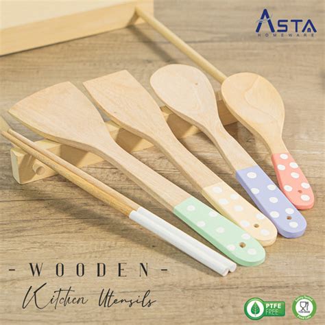 Promo Spatula Kayu Wooden Spatula ASTA Homeware Tokopedia