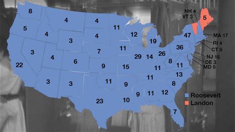 1936 Presidential Election Electoral Map