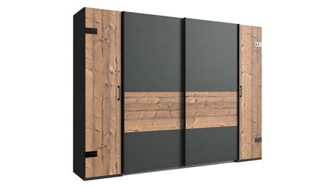 Stylefy Split Armoire a portes coulissantes I Sapin noble Graphite ...