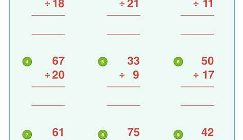 math worksheet division with remainders
