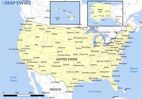 Simple Map Of Usa States United States Map
