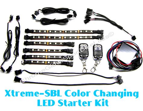 Motorcycle Color Changing Xtreme Sbl Led Accent Lighting Starter Kit