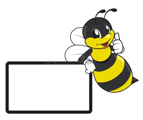 Stinger Bee Cartoon Stock Vector Illustration Of Board 64946275