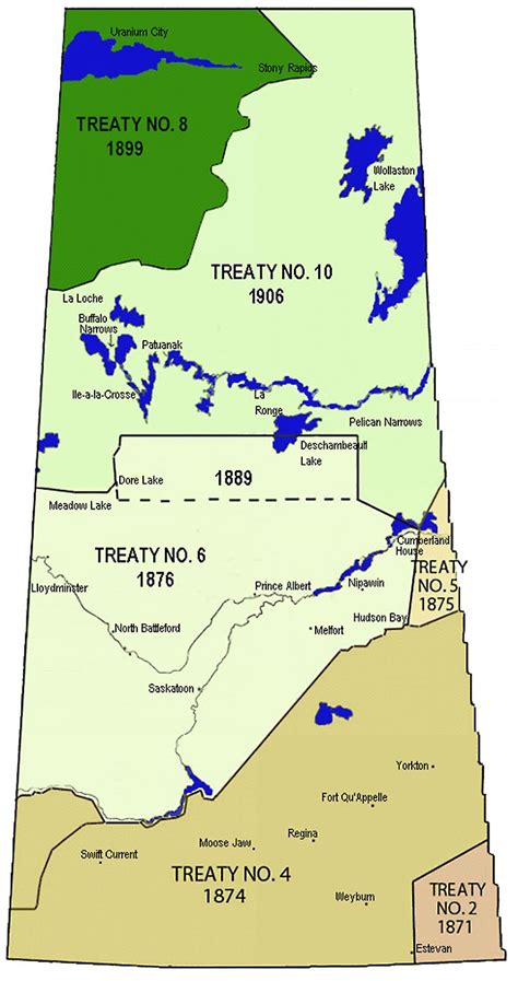 Saskatchewan Treaty Areas Map Regina 2007 Teaching Posters Social