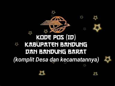 Kode Pos Id Kabupaten Bandung Dan Bandung Barat Komplit Desa Dan