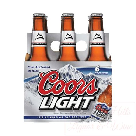 Coors Light Six Pack Chilled Bottles