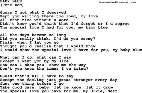 Baby Blue By The Byrds Lyrics With Pdf