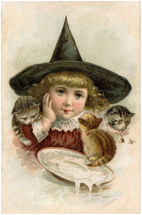 16 Cute Witch Halloween Pictures Vintage Halloween Witch Vintage