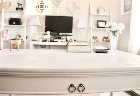 White And Gold Home Office Preview Malia Lynn Blog