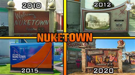The Evolution Of Nuketown In Call Of Duty Nuketown In Every Call Of