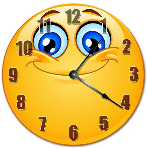 105 Yellow Smile Emojismiley Clock Living Room Clock Etsy