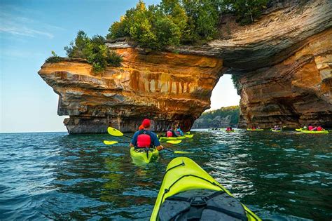 Kayakers Paddle Near And Under Lovers Leap Photo Courtesy Of Pictured