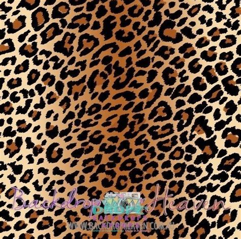 Leopard Fur Print Vinyl Backdrops Portrait Background Backdrops