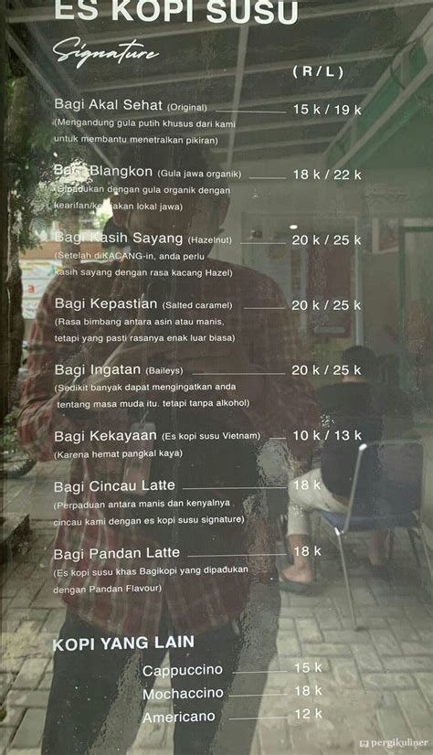 Selalu Diperbarui Menu Bagi Kopi Buah Batu Bandung