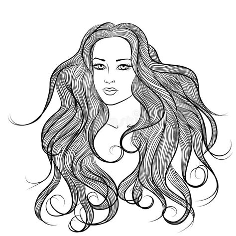 Hair Drawing Outline Hair Draw Drawing Step Hairstyles Long Realistic