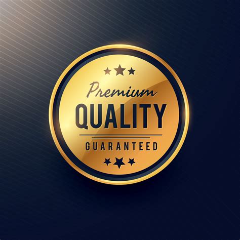 Premium Quality Label And Badge Design In Golden Color Download Free