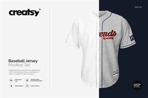baseball jersey mockup templates graphic design resources