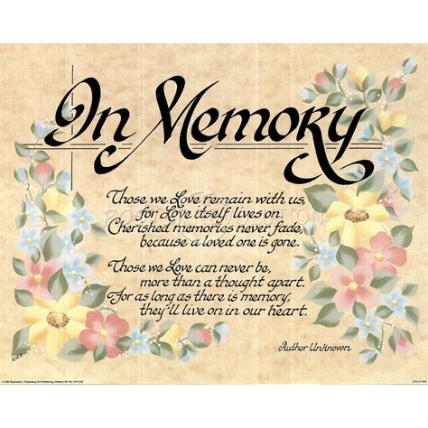 In Loving Memory Quotes Poetry Quotesgram