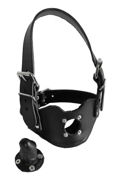 Ledapol Product Leather Head Harness W Dildo Gag