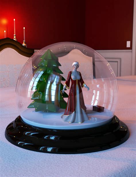 Christmas Snow Globe And Poses For Genesis 8 Female Daz 3d