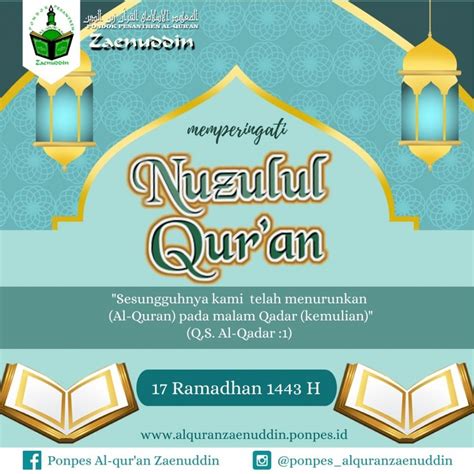 Peringatan Nuzulul Quran Pondok Pesantren Al Qur An Zaenuddin